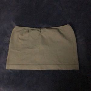 Green crop too tube top